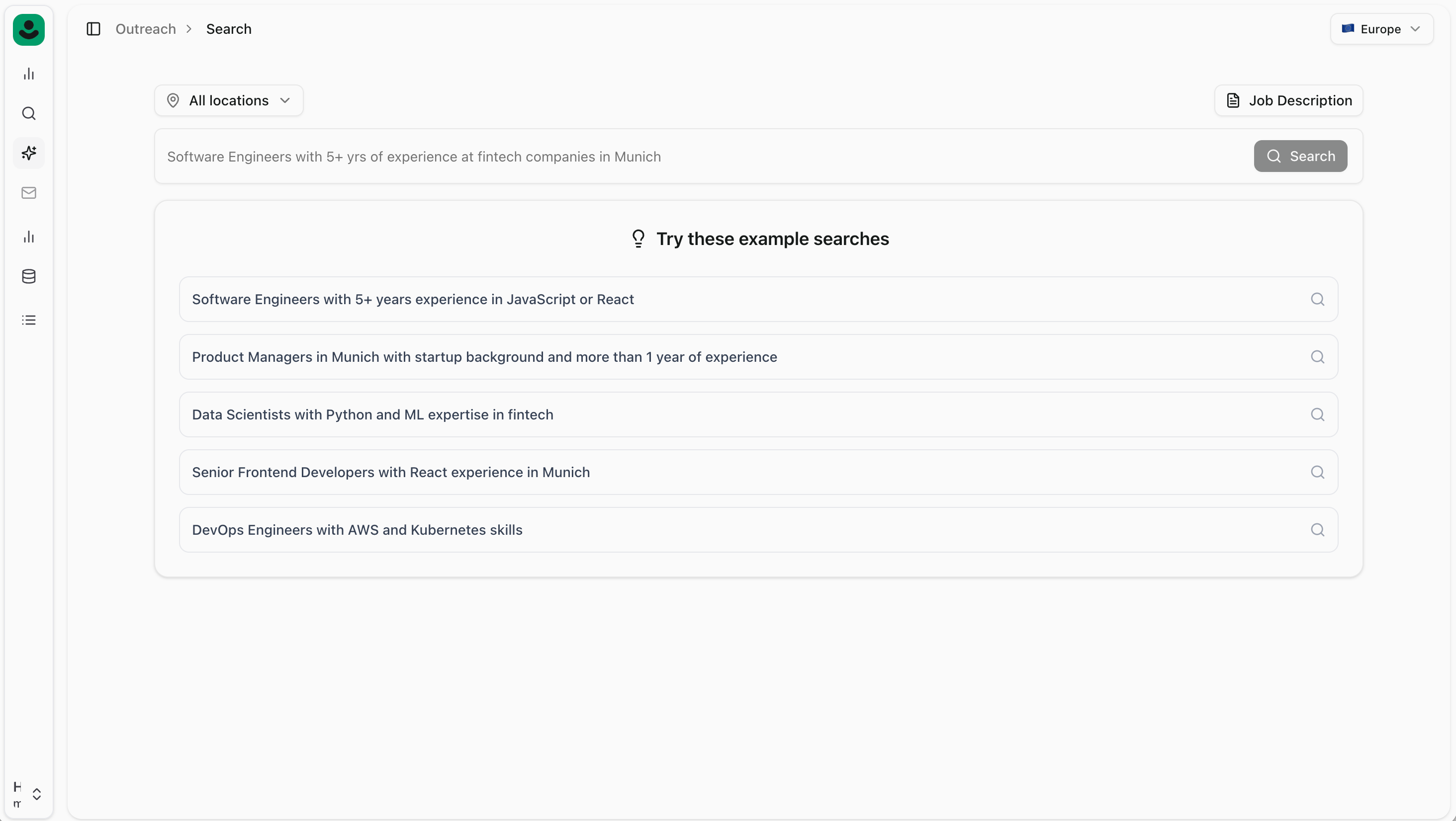 Search feature illustration